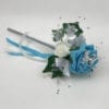 Artificial Wedding Flower Girl Wand Butterfly Aqua Blue