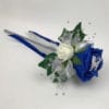 Artificial Wedding Flower Girl Wand Butterfly Rose Royal Blue