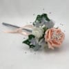 Artificial Wedding Flower Girl Wand Butterfly Rose Peach