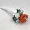 Artificial Wedding Flower Girl Wand Butterfly Rose Orange