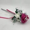 Artificial Wedding Flower Girl Wand Butterfly Rose Hot Pink