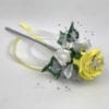 Artificial Wedding Flower Girl Wand Butterfly Rose Lemon