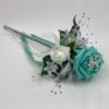 Artificial Wedding Flower Girl Wand Butterfly Tiffany Blue