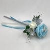 Artificial Wedding Flower Girl Wand Butterfly Aqua Blue
