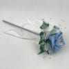 Artificial Wedding Flower Girl Wand Butterfly Rose Light Blue