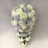 Artificial wedding flowers brides teardrop - Roses with Snowflakes