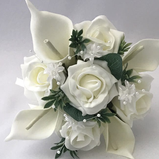 Artificial Small Bridesmaid Bouquet Calla Lillies Beautiful Bouquets