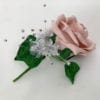 Artificial Wedding Flower Single Buttonholes Vintage Pink