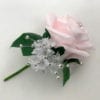 Artificial Wedding Flower Single Buttonholes Baby Pink