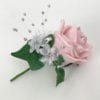 Artificial Wedding Flower Single Buttonholes Baby Pink