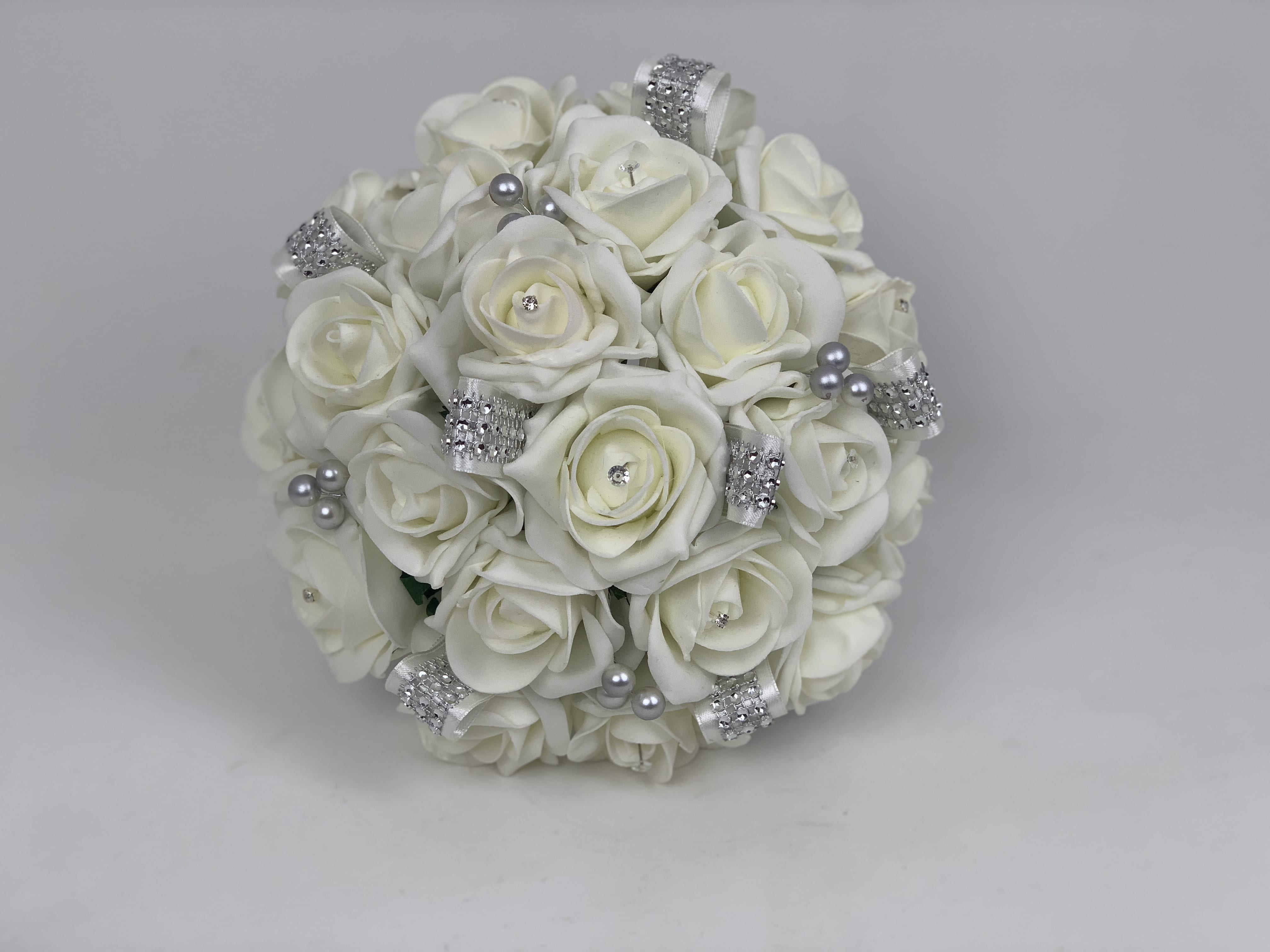 Crystal Diamante Flower Pick Wedding Flowers Buttonholes Bouquets 7 Colours 