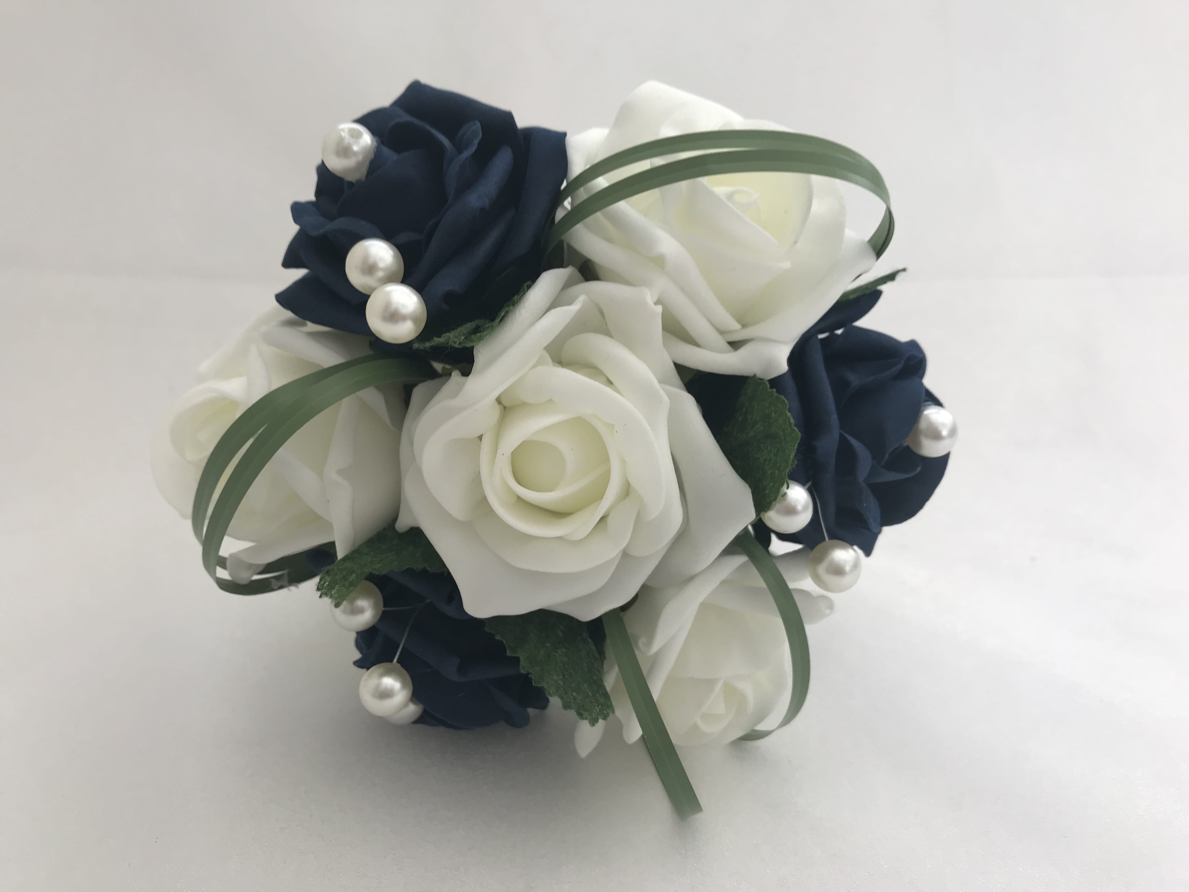Small Artificial Wedding Flowers Bridesmaid Bouquet Posy grass