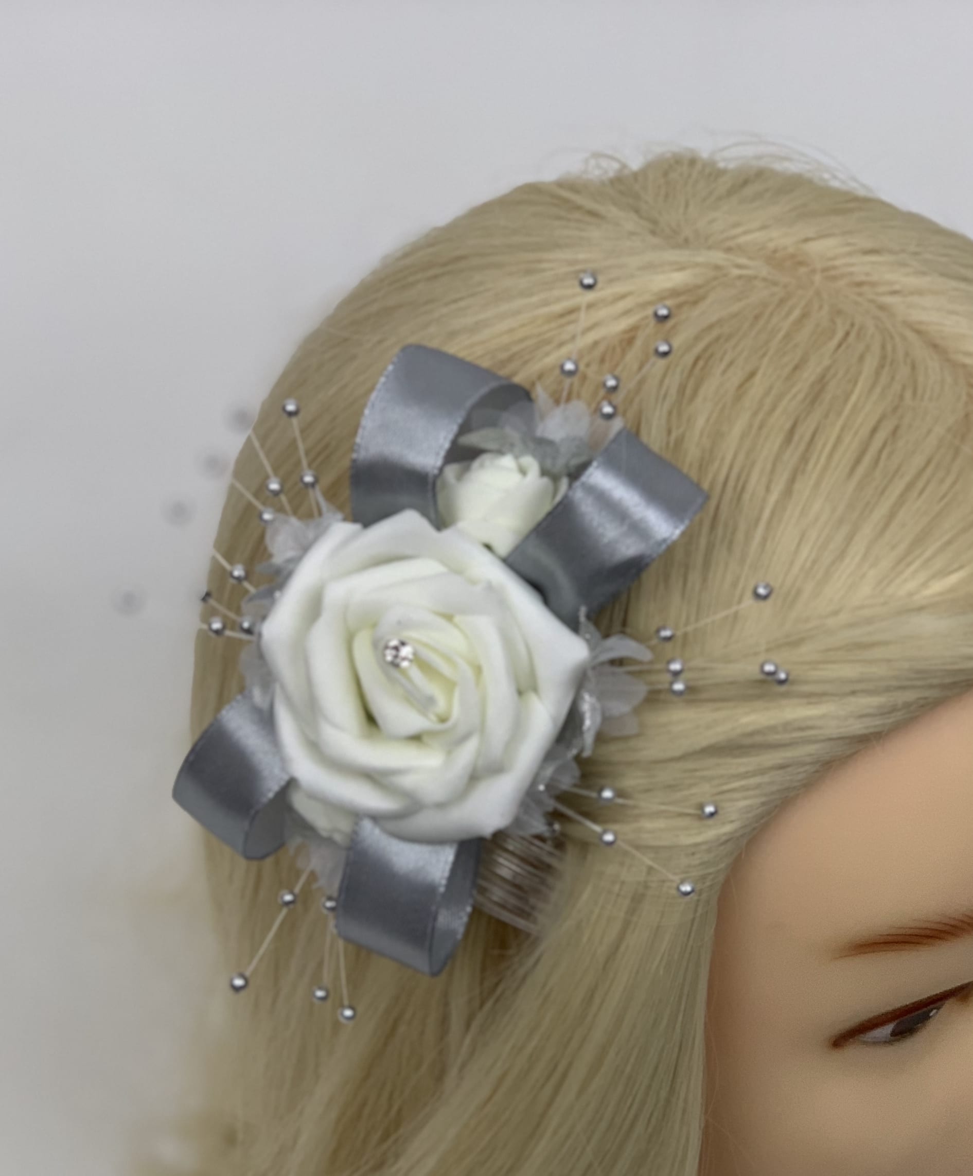 Artificial Flower Girl Bridesmaid Flowers Hair Comb