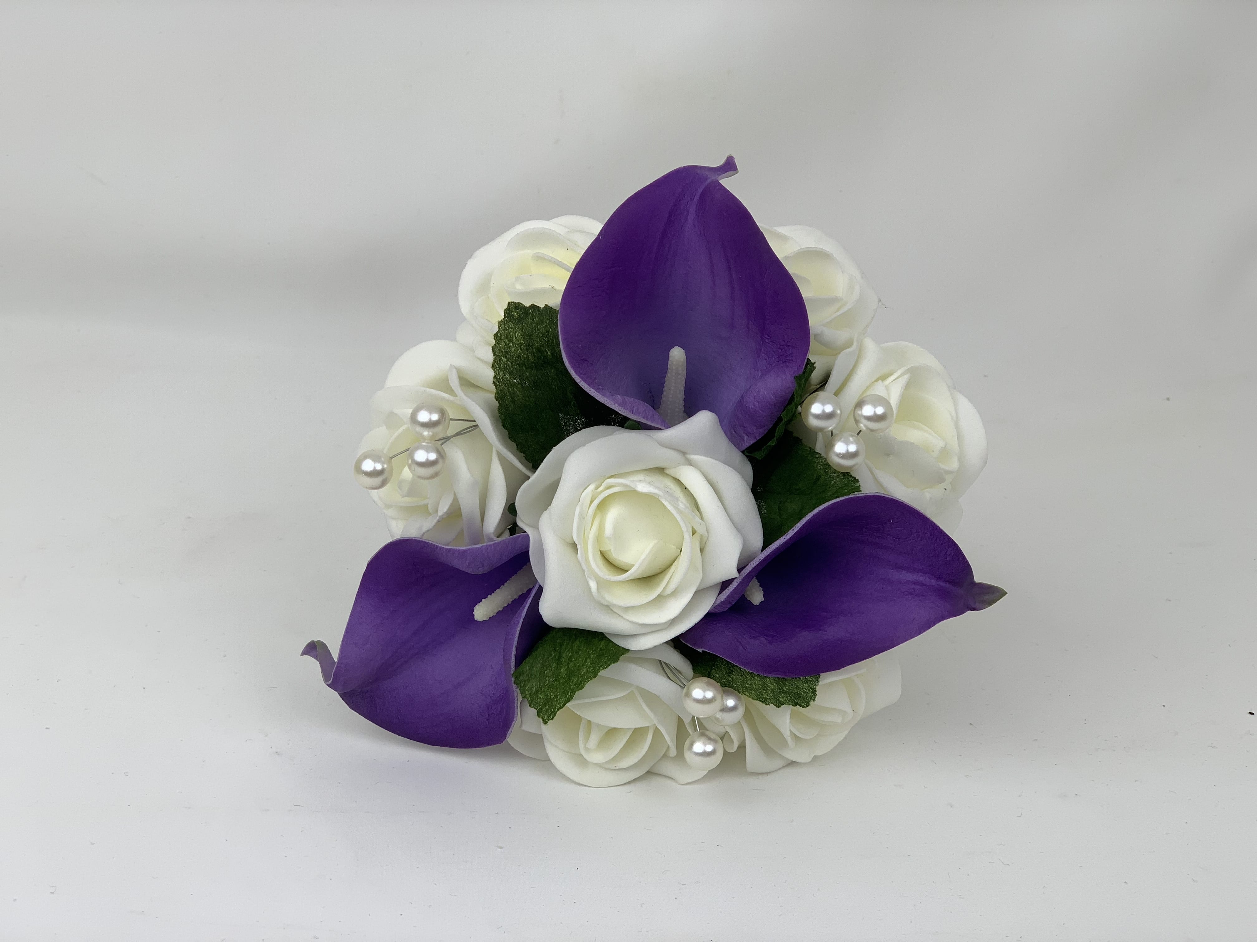 Vintage Calla Lily Flower Wedding Pearl Buttonhole Corsage Lillies Package 