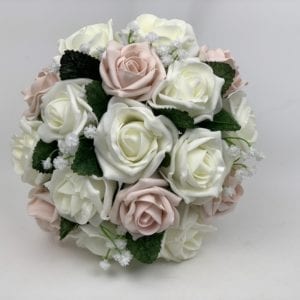 medium bridesmaid posy blush pink