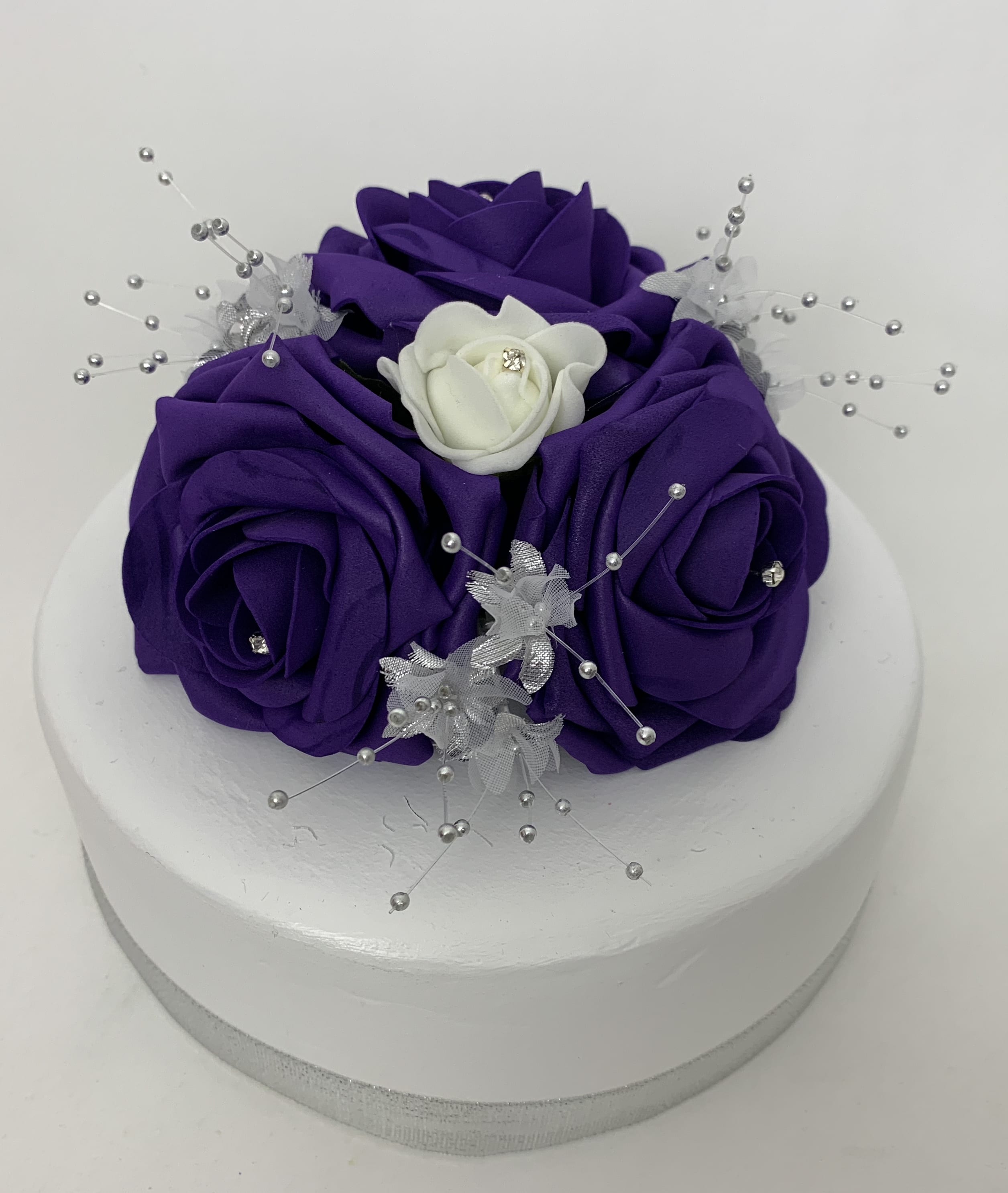 Wedding Cake Sugar Flowers Set Of 3 in lilac also More Colours Available 4 DB 3 
