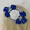 luxury hair comb royal blue