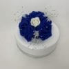 Royal blue cake topper