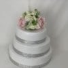 Peony wedding cake topper