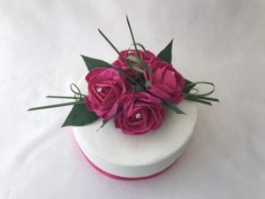 wedding cake toppers hot pink