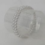 White pearl bracelet +£3.00