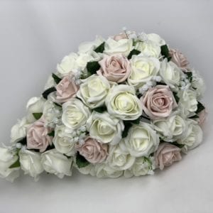 Artificial wedding flower - brides teardrop with gypsophila