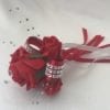 Diamante flower girl wand red