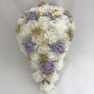 brides teardrop lilac