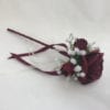 Artificial Bridesmaid Flower Girl Wand Gypsophila Burgundy