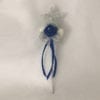 Artificial Wedding Flowers Flower Girl Wand White Glittered Star