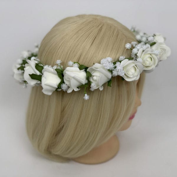 Artificial Wedding Flowers Hair Garland