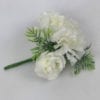 Artificial Single Wedding Corsage Ivory Carnation Ivory Rose