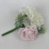 Artificial Single Wedding Corsage Ivory Carnation