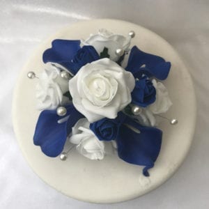Artificial Wedding Cake Topper Calla Lillies and Roses