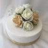 Artificial Wedding Cake Topper Crystal Heart