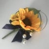 Artificial Wedding Flowers Pin on Buttonhole Sunflower