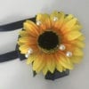 Artificial Wedding Flowers Prom Wrist Corsage Sunflower