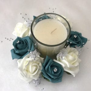 Artificial Wedding Flowers Candle Ring