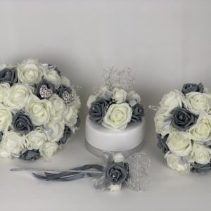 Artificial Wedding Flowers - Hearts Pearls