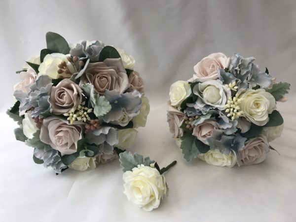 Silk Wedding Flowers Set