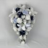 Brides Teardrop white navy & baby blue