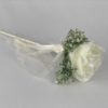 Flower Girl Wand -Silk Rose & Gypsophila