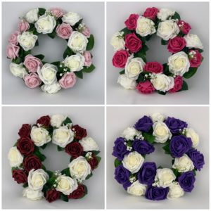 Artificial Round Funeral Wreaths