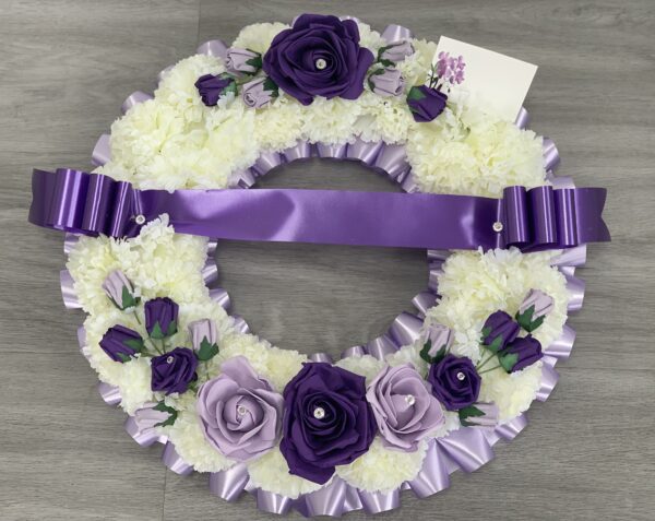 Artificial Round Funeral Wreath