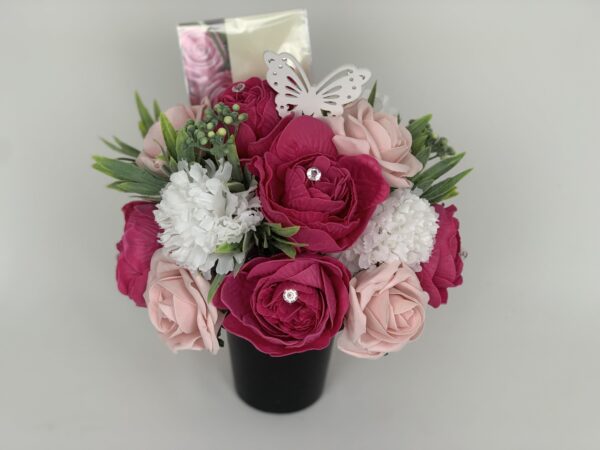 Artificial Peonies Grave Pot Flowers