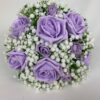 Artificial Wedding Flowers Bridesmaid Round Bouquet Posy Gypsophila Pastel - Image 3