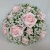 Artificial Wedding Flowers Bridesmaid Round Bouquet Posy Gypsophila Pastel - Image 4