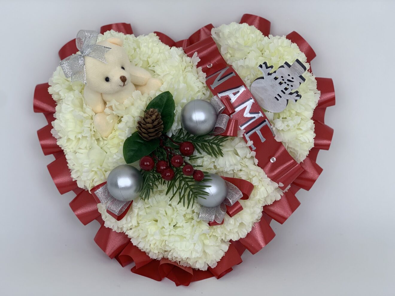 Christmas Artificial Grave Flowers BEAUTIFUL BOUQUETS