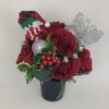 Christmas Butterfly Grave Pot Artificial Funeral Flowers