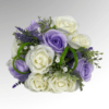Artificial Wedding Flowers Package Silk Roses Gypsophila Lilac Greenery - Image 2